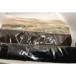 4 Pack Wig Band Velvet Grip Hold Adjustable Two Blonde Two Brunette￼ Headbands